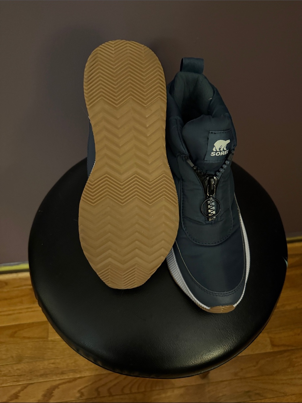 Sorel Women’s Navy Quilted High-Top Winter Boots - Picture 4 of 6